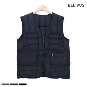 [빌리버스]빌리버스 남성 경량 패딩 조끼 브이넥 베스트 BYGT004