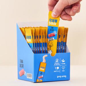 페슬러 묘설렘 스틱 대용량 고양이 습식 다이어트 간식 참치 40개입