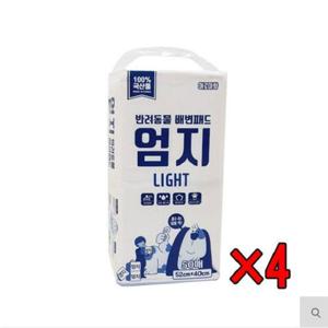 4개묶음 엄지 라이트 패드 50매 아로마향 공유 배변패드
