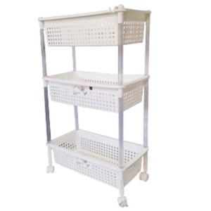 코스모스 이동식 선반 3단 소 선반 이동식선반 다용도선반 수납 정리대 3단선반대 이동식3단선반 선반대