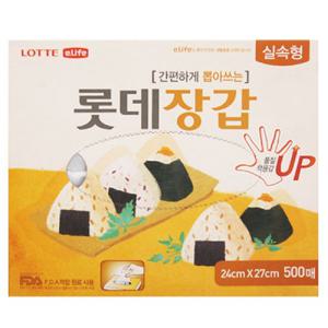 롯데이라이프 장갑 실속형 24x27x500매 비닐장갑 주방용장갑 요리장갑 실속형비닐장갑 투명비닐장갑 위생장