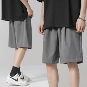 [잇백잇슈]아이스5부반바지 남성팬츠 심플 편안 여름 트레이닝