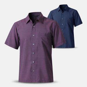 [아즈바이]남성 대나무 인견 반팔 남방 셔츠 YDS24 중년 아빠옷