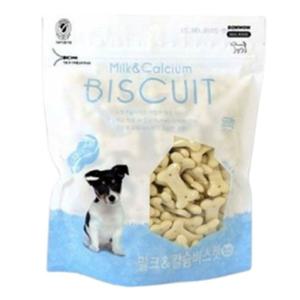 강아지 구운 비스켓 밀크 칼슘맛 220g 1P 노즈워크