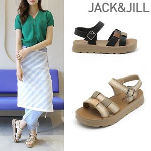 잭앤질 빈티지위브 찍찍이 버클 샌들(JB5323)