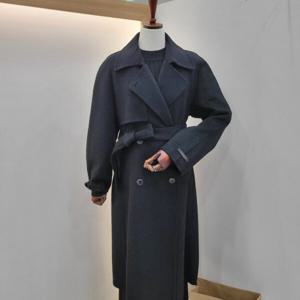 [비지트인뉴욕]캐시 벨티드 모직핸드메이드 트렌치코트 VABHC31_