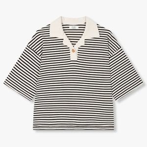 [톰보이]스트라이프 카라 포인트 티셔츠  9175322999