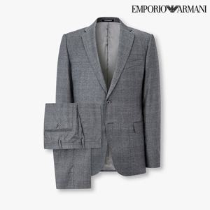 [엠포리오 아르마니]남성 체크 패턴 울 싱글 수트 A515301005  3950000