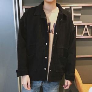 남자 데님 자켓 블랙 카키 2컬러 DS-BB026 남자자켓