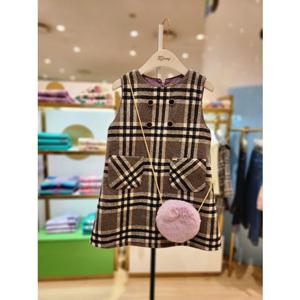 프렌치캣5 주니어 그레이체크가방원피스 (T25KAO010A)