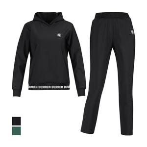 럭스골프 여성 기모 후드 긴팔 밴딩 팬츠 셋업 MW25W918W