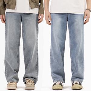 [비브레이커스]남자 청바지 브러쉬 워싱 와이드 데님팬츠 JN2078