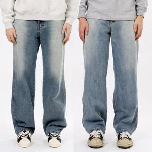 [비브레이커스]남자 와이드 청바지 워싱 데님팬츠 JN2075