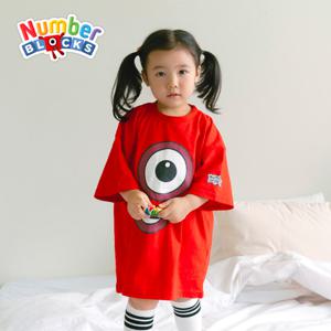(가베가족) 넘버블록스 반팔 티셔츠 빨강 KS8901