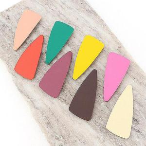 [아랑로랑] 무광언발삼각 똑딱핀 헤어핀