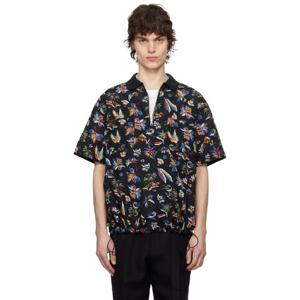 25 FW 사카이 남성 멀티컬러 트로피컬 프린트 폴로 셔츠 251445M212004