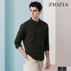 [지오지아] 린넨 코튼 슬림 밴드카라 셔츠 A (AEB2WC1101_A)