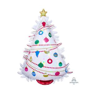 크리스마스은박풍선 슈퍼쉐잎 이리데슨트트리