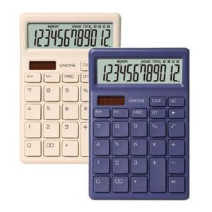 유니원 칼라 전자 계산기 DC-201 휴대용 사무용