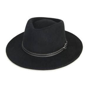 [디꾸보]스티치 띠 포인팅 울 중절모 모자 DCF-JAN434NE