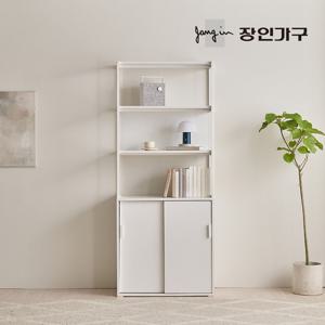 장인가구 마운트 슬라이딩장 800 3단 선반 다용도 수납장 세트