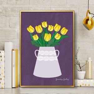 북유럽인테리어 북유럽 꽃그림 액자 A3 VASE8 화병