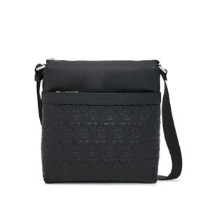 25 FW 페라가모 간치니 엠보스드 가죽 메신저 백 769480 TP432396882