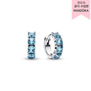 [판도라(주얼리)][백화점 보증서 제공] 라이트 블루 후프 이어링 293851C01