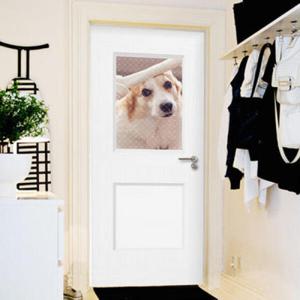 아트박스/꾸밈 ia757-창문패널강아지05(웰시코기)_현관문시트지