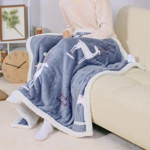 아트박스/홈앤시스 스윗홈 양털 극세사 이불담요(순록)