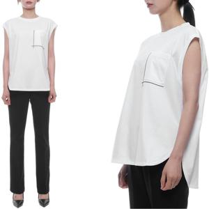 [브루넬로쿠치넬리] 25SS 여성 모닐리 포켓 디테일 민소매 티셔츠 (M0T81HA830 C6159 25S)