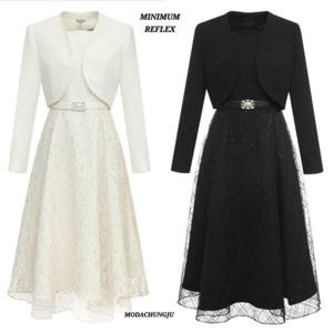 [미니멈]MD 볼레로 원피스 셋트 레이스 원피스  MD MYAAWO2180 M