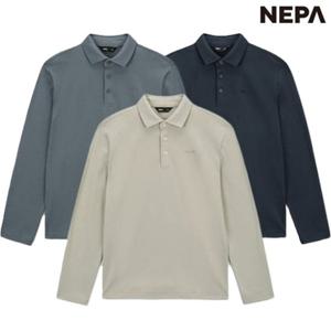 네파[택가 89,000원]남성 가을 긴팔 카라티셔츠 코트나 피케 베이직 기능성 폴로티 7K55241