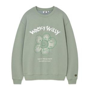 [와키윌리]와키윌리 빅릴리 그래픽 맨투맨 그린 WA2503CR19GN