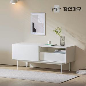 장인가구 리비오 슬라이딩 높은 TV 다이 거실장 1200 AV 선반 서랍 장식장