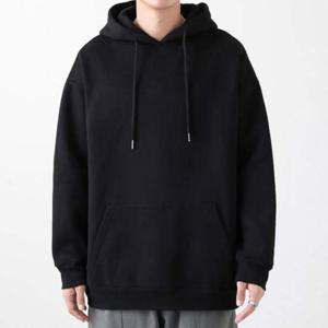 남녀공용 깔끔한 포켓주머니 무지후드티셔츠 빅사이즈