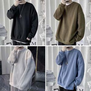 지퍼포인트 스트릿룩 남여공용 오버핏 맨투맨 티셔츠 남자티셔츠