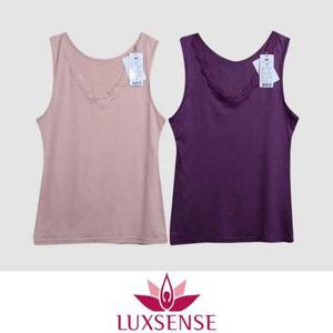 (럭센스)소프트한 V라인 레이스 여성 런닝