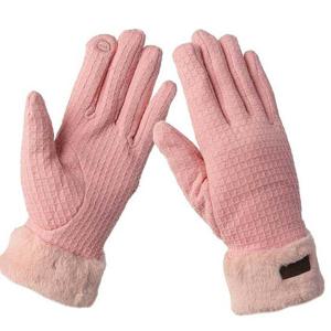 핑크 터치 러브퍼밍 여성용 장갑 겨울 여자 여성