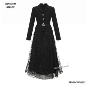 [미니멈]MD 투피스 스타일 레이스 원피스 MD MYDAWO1320BK