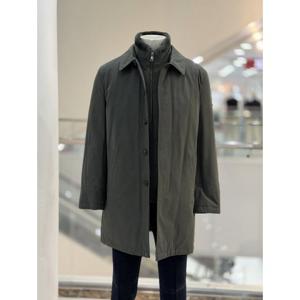 [바쏘옴므]WSZ4-UA57 카키 구스다운 패딩조끼 2WAY 패딩코트