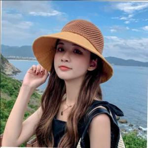 비치캡 메쉬짜임 디테일 구성 리본 버킷햇 가을