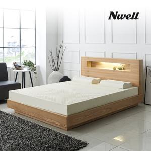 느웰베드 아이번 천연라텍스 슈퍼싱글 평상형침대(매트포함)