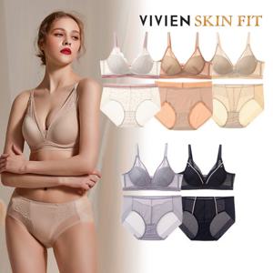 비비안 스킨핏 바디컬렉션 노와이어 여성속옷세트 10종