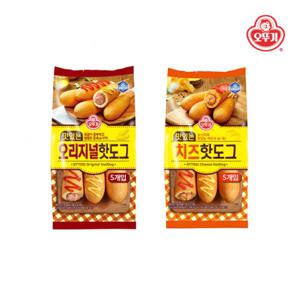 오뚜기 맛있는 핫도그 오리지널 400g + 치즈핫도그 400g