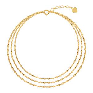 [니지쥬얼리] 14K GOLD 프롬 다이애나 3줄 팔찌