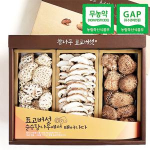 [웰굿]무농약GAP 표고버섯 다화고3종세트(백화고,슬라이스,동고)
