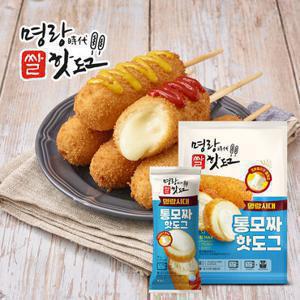 명랑핫도그 통모짜 핫도그 720g x 1팩 (8개입)