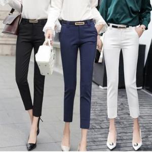 [깨비몰] 여성 베이직 정장바지 9부슬렉스 밸트 포함