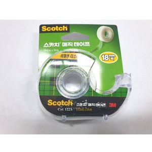 3M 스카치 18x16 매직테이프 122A 반투명테이프